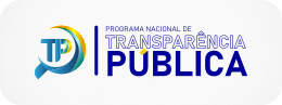 PROGRAMA NACIONAL DE TRANSPARENCIA PÚBLICA, COM O ÍCONE DO PROGRAMA, O ÍCONE É UMA LUPA COLORIDA