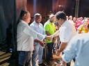 Os parlamentares da Câmara Municipal de Nova Xavantina/MT, participaram do Show Gospel Nacional na Praça Suzanete Ferreira da Silva